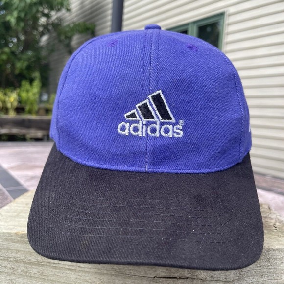 Vintage Adidas Snapback Logo Spellout Hat Cap - Picture 2 of 13